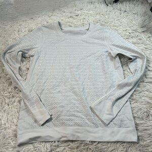 Lululemon Breeze By Long Sleeve *Squad White / White